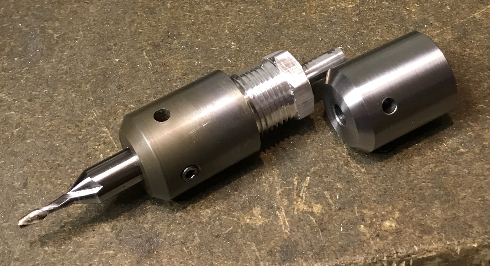 Completed milling collet extender